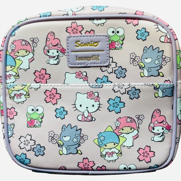 Loungefly Hello Kitty And Friends Floral Crossbody Bag Sanrio NWOT - Picture 8 of 10